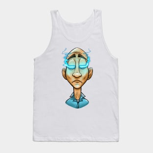Sci fi character blue eyes Tank Top